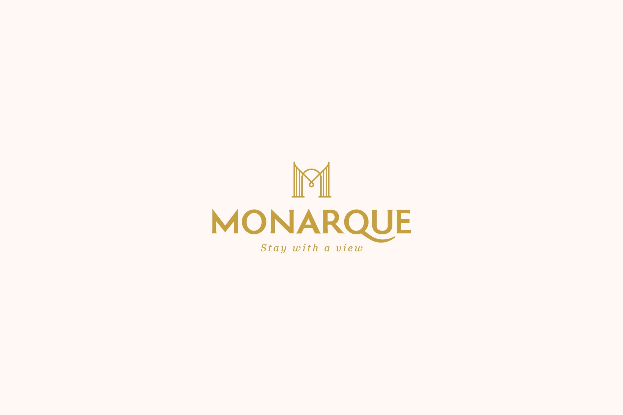 Thiết kế logo khách sạn Monarque